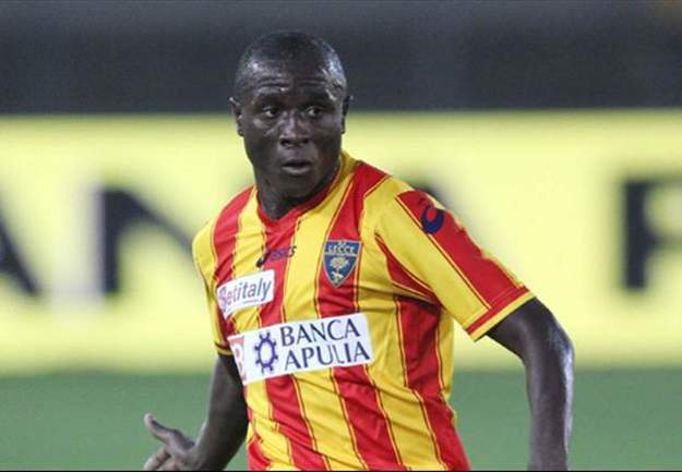 Strasser con la maglia del Lecce