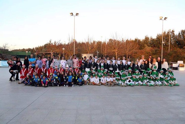 Foto di gruppo per lo Skating Frascati