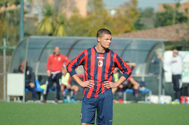 Simeos, autore del primo gol rossoblu ©Del Gobbo