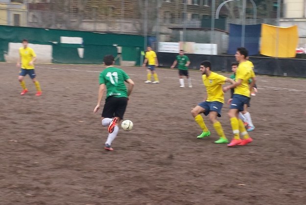 Uno scatto del derby: Pro Appio in azione