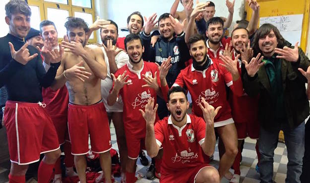 L'esultanza del Nuova Florida a fine partita