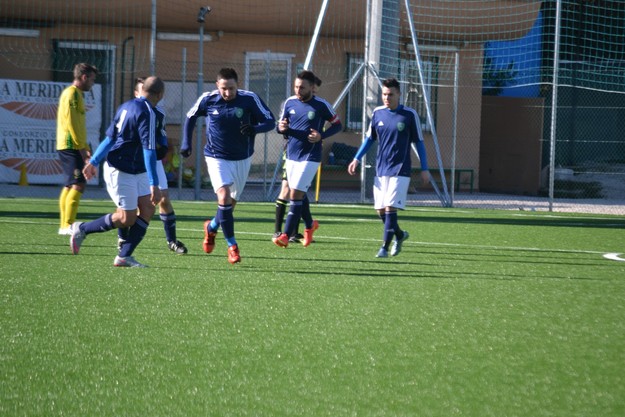 L&apos;esultanza al gol di Tulletti