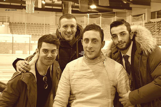 Fabio Bianchi con Enrico Berrè e con Gianluca Filippi e Francesco Casella (Foto © Ciacchi)
