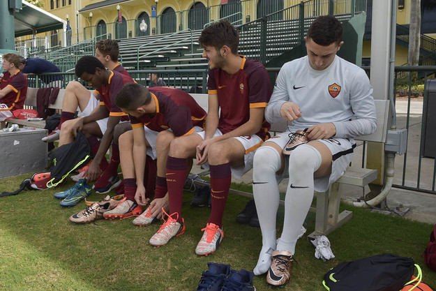 Diallo (a sinistra) negli USA con la Roma ©asroma.it