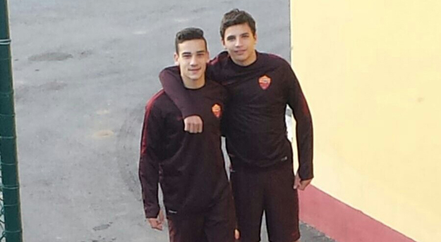 Di Bari e Bruno a Trigoria ©Facebook