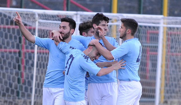 Lepanto Marino a Civitavecchia per difendere l&apos;1-0 dell&apos;andata (foto Del Gobbo)