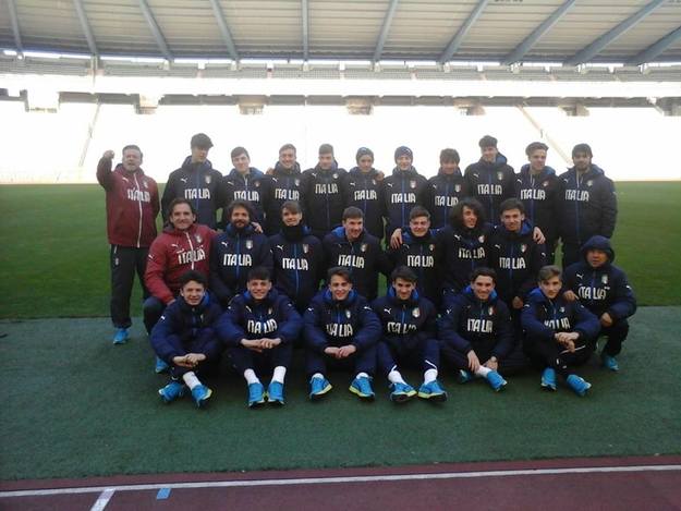 Armini in visita all&apos;Heysel con l&apos;ItaliaU15