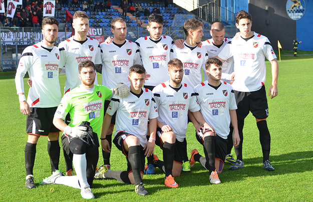 Prati con il Colleferro prima della finale di Coppa