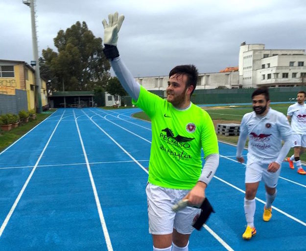 Gianluca Scalibastri esulta a fine partita