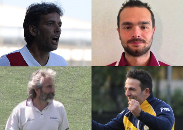 I quattro tecnici: Tocci (Tor Tre Teste), Scardini (Lodigiani), Pezzali (Tor di Quinto), Lillo (Urbetevere)