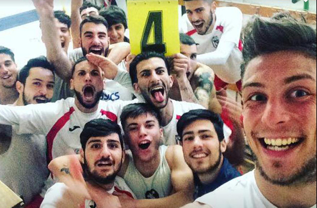 Audace: selfie a fine gara negli spogliatoi (foto ©Facebook)