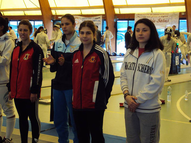 Ludovica Allegrini 6ª nella Coppa Lazio di fioretto femminile (© Gymnasium Sabatia)