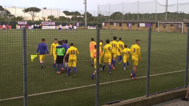 La gioia dell&apos;Ostiamare a fine partita