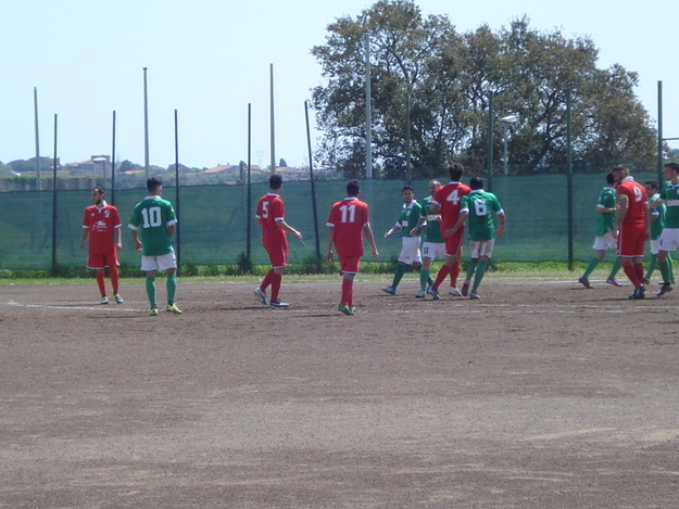 Uno scatto del match 