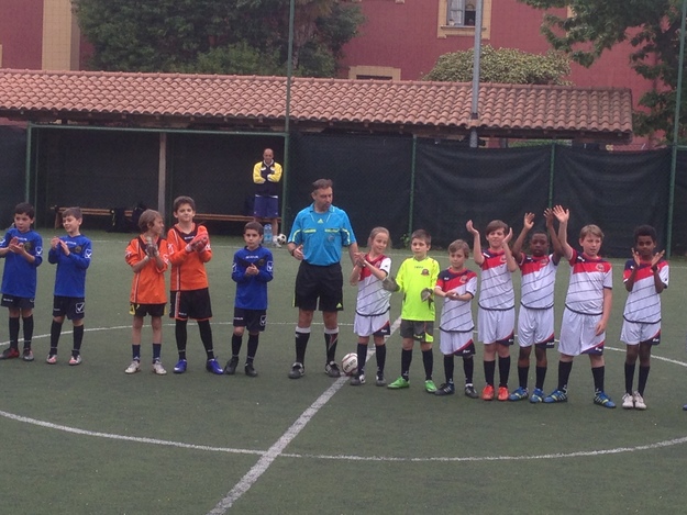 Uno scatto prima dell&apos;avvio di Vis Nova - Atletico San Lorenzo