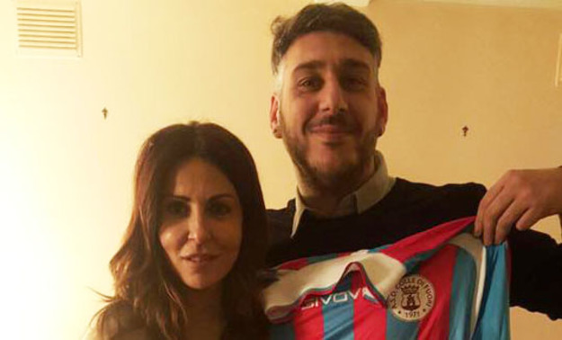 La Ferilli e il presidente Di Martino
