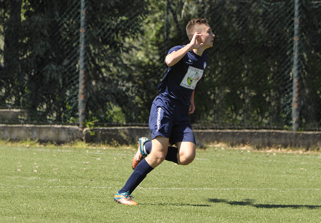 L&apos;esultanza di Rodi, protagonista con tre gol ©Piccirilli