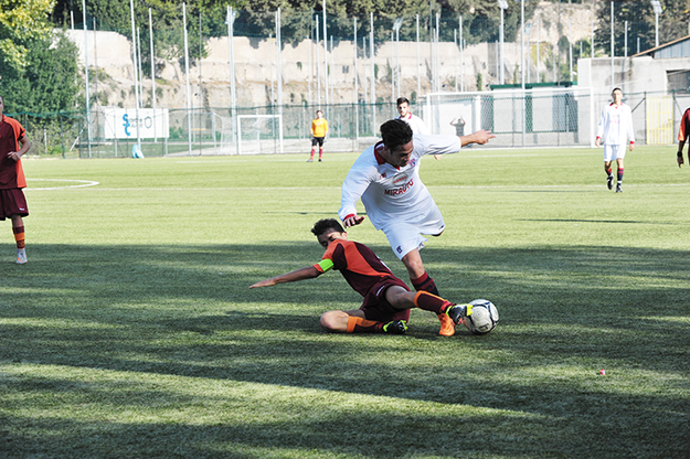 Uno scatto del match di andata tra Romulea e Tor Tre Teste @Paolo Lori