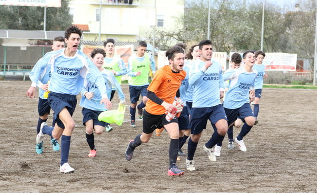 Esultanza della Polisportiva Carso (©Lori)