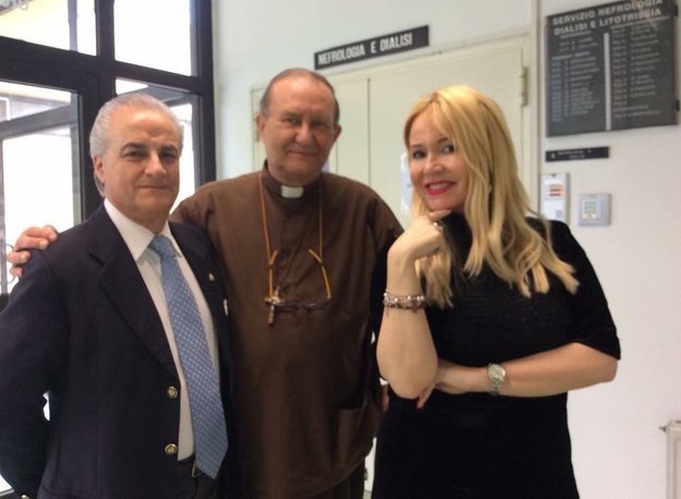 Marcello Gentile, Padre Carmelo Vitrugno e Francesca della Valle 