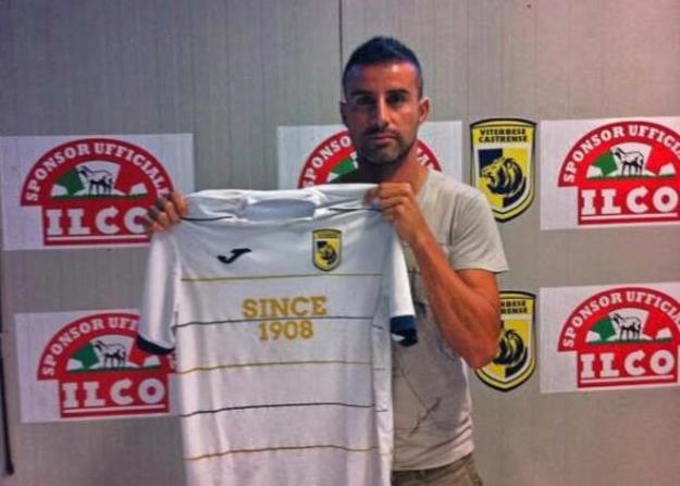 Morini con la maglia della Viterbese
