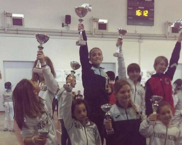 Le atlete esultano 