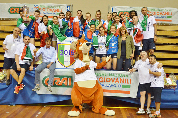 Il Volleyrò festeggia lo scudetto conquistato a Trieste