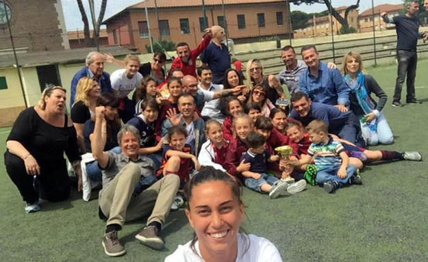 La festa di fine della Roma Calcio Femminile