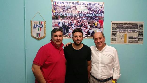 Petrangeli con i presidenti Bianchi e Gargano