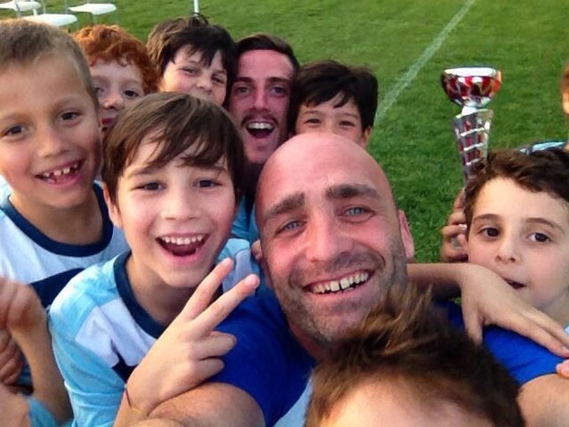 Morelli con i suoi ragazzi