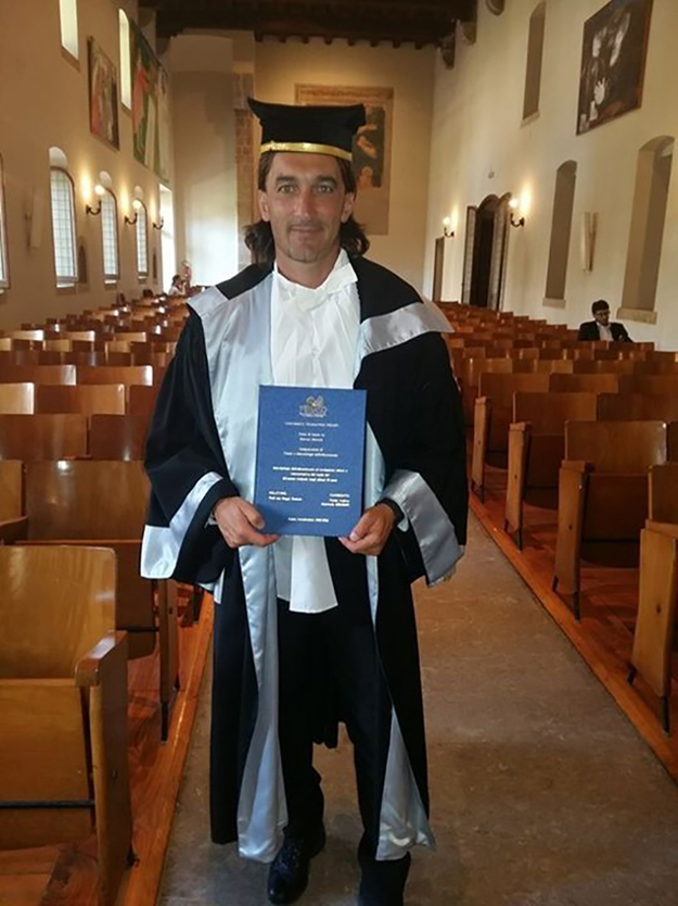 Andrea Persia ha appena conseguito la laurea