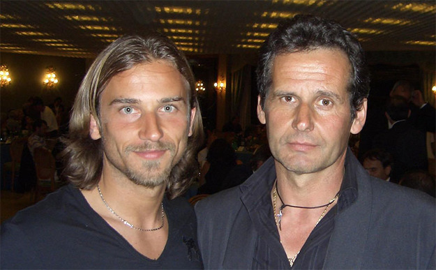 Bussi e Mancini durante la festa promozione del Pomezia del 2005 (Foto © Cannata)