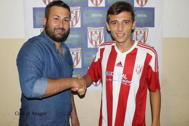 Mata con la maglia del Città di Anagni