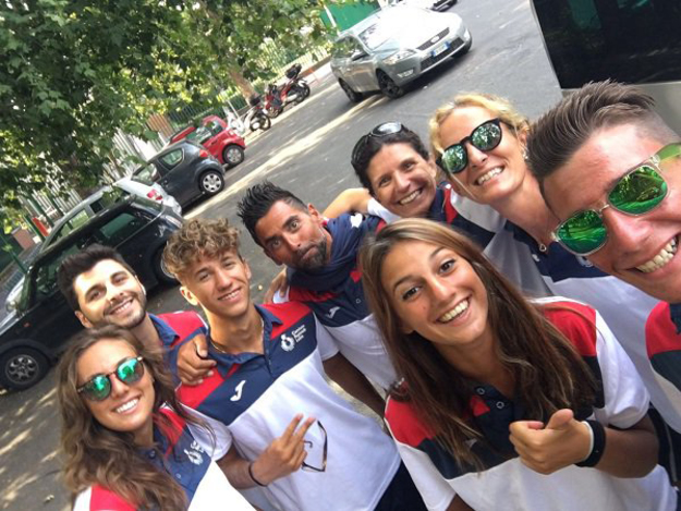 Selfie di gruppo per la spedizione Fipav Lazio al TDR