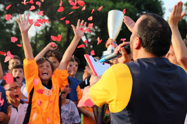 Al lavoro la scuola calcio del Fiumicino