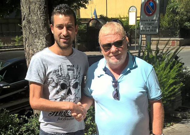 Salvi (a sinistra) col Presidente Pesoli