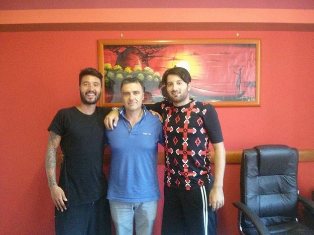 A sinistra Carbonaro, al centro Lauretti, a destra Castaldo (foto Pro Calcio Lanola/Facebook)