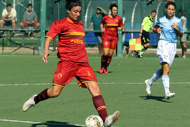 Coluccini durante il derby di Coppa Italia vinto 8-0 contro la Lazio (foto ©Faceboo/Sun&Heart)