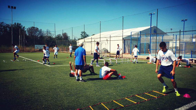 La Dabliu durante un allenamento