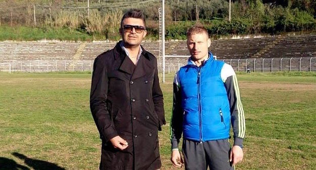 Il ds del Priverno, Massimo De Angelis (a sinistra)