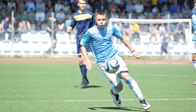 Guerini, prima in azzurro assieme a Bayslach e Milani foto©Piccirilli