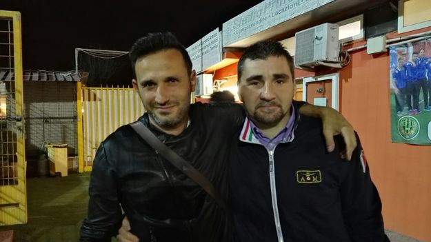 Alessandro Matrullo (a destra), con il Presidente dell&apos;Alberone