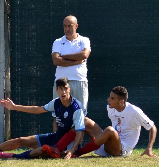 Di Giovanni e suo figlio Luca contro il Fiumicino (foto Necci)