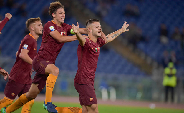 Tumminello dopo il 3-0 ©asroma.com