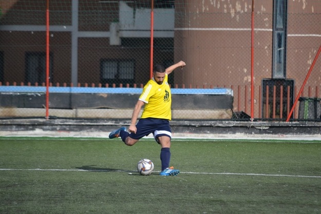 Simone Lenci durante il match di ieri