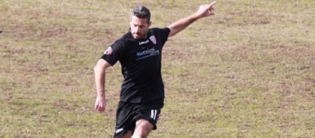Il bomber del Città di Anagni, Alessio Carlini (foto ©Ammanniti)