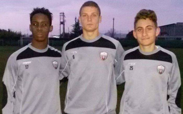 Joshua, Pavone e Rodi (©facebook ASD Lodigiani Calcio)