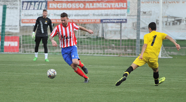 Martinelli durante il match contro la Vis Artena della passata stagione (©Del Gobbo)