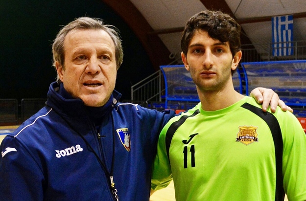 Emanuele Petrucci, a destra