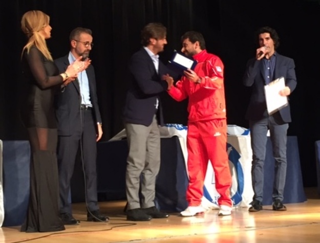 Luca Santucci, premiato come miglior tecnico